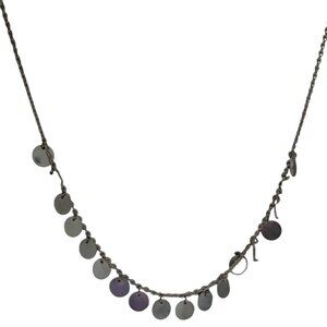 Elegant Disc Charms Statement Necklace Gold Tone Chain Fashion Jewelry Women